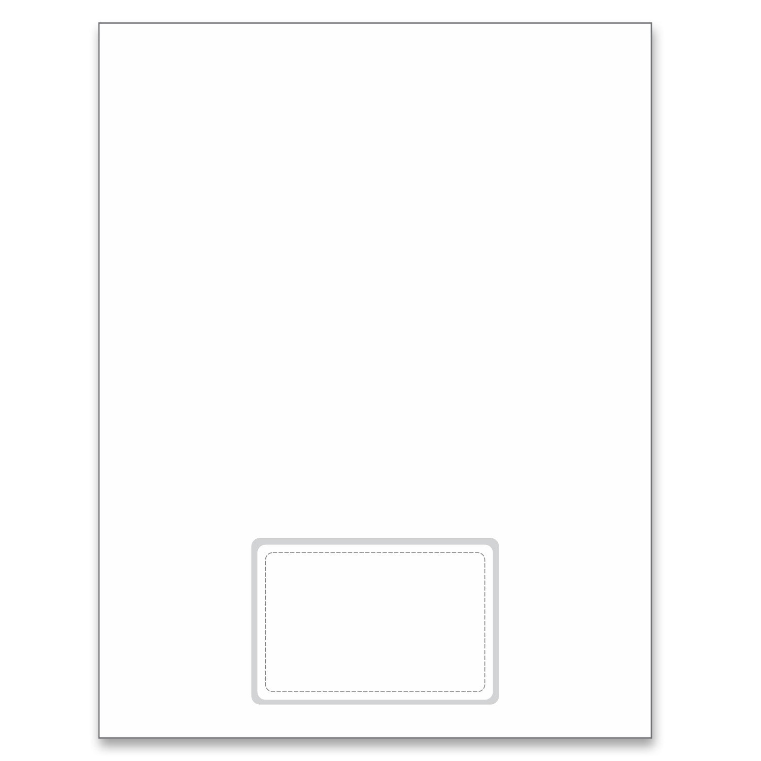 Integrated Card, 7 mil polyester, Duplex Printable, 1 Card on bottom.