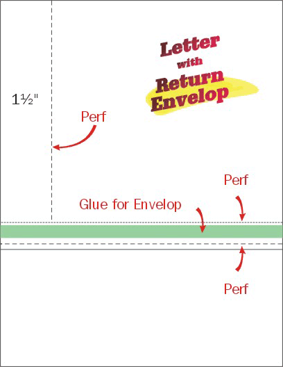 8-1/2 x 11" Form & Envelope Combination (8-1/2 x 11 - Pack of 1000)