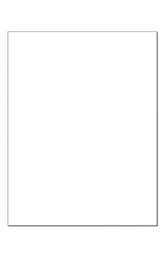 Basic WHITE Card Stock Paper - 8.5 x 11 - 100lb Cover (270gsm