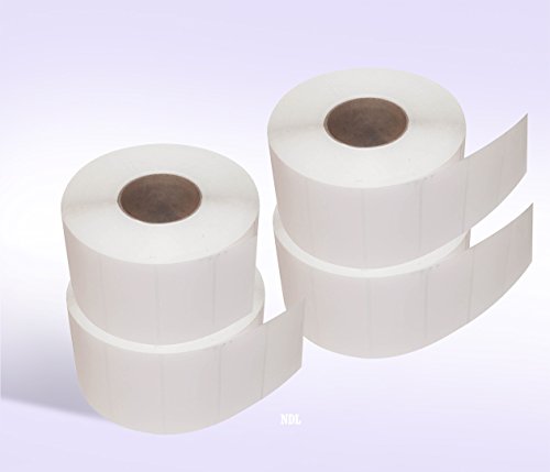 4" x 2" White Direct Thermal Labels, 2900 Labels on Each Roll (4 Rolls)