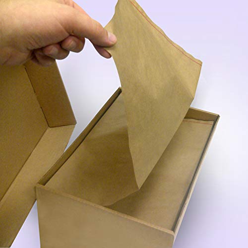 Void Fill Kraft Paper, Ideal for Packing, Case of 500 Ft, 15 x 11, 30# Brown Paper, Fan-Folded, Compact, Eco-Friendly (15" x 6,000")