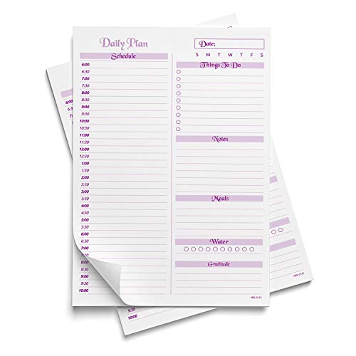 To Do List Notepad, Memo Pads, Daily Planner Notebook (8.5 x 5.5 In, 6 Pack)