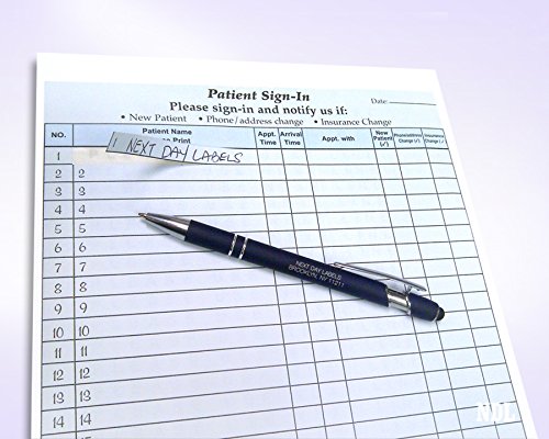 NCR Carbonless 3 Part Patient Sign in Forms, HIPAA Approved and Compliant for Confidentiality in All Medical Offices. (Blue)