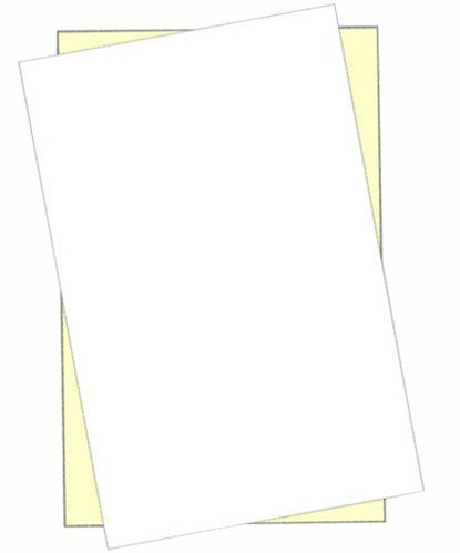 11" x 17" 2 Part NCR Superior Yellow/White Reverse Collated Paper, Item #5891