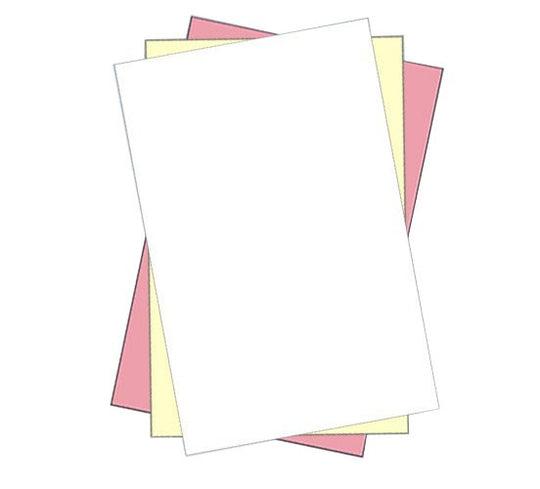 11" x 17" 3 Part NCR Superior White/Yellow/Pink Straight Collated Paper, Item #5911