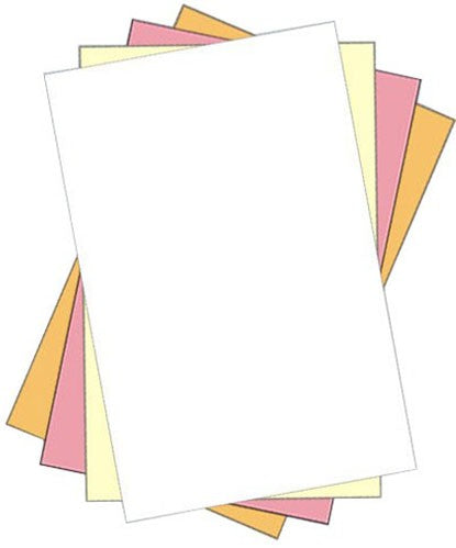 11" x 17" 4 Part NCR Superior White/Yellow/Pink/Gold Straight Collated Paper, Item #5927