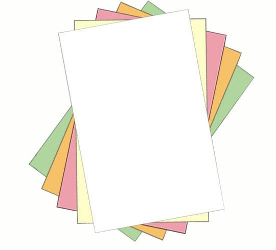 11" x 17" 5 Part NCR Superior White/Yellow Straight Collated Paper, Item #5936
