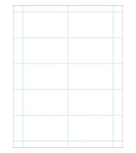 100# Tag Blank 10 Per Page White, Laser/Ink Jet Business Card Stock