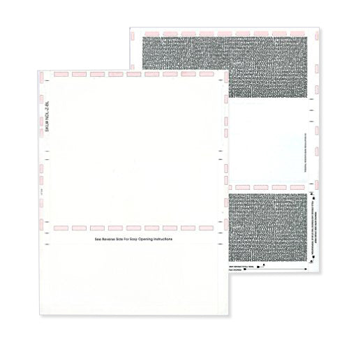 Pressure Seal Self Mailer Checks - White, Z Fold