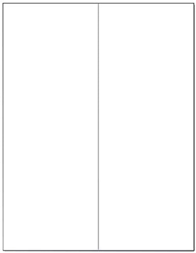 Laser/Ink Jet White Labels 4-1/4" x 11" - 2 Per Page