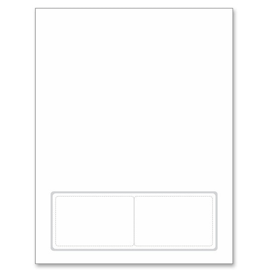 Integrated Card, 7 mil polyester, Duplex Printable, 2 Cards on the bottom.