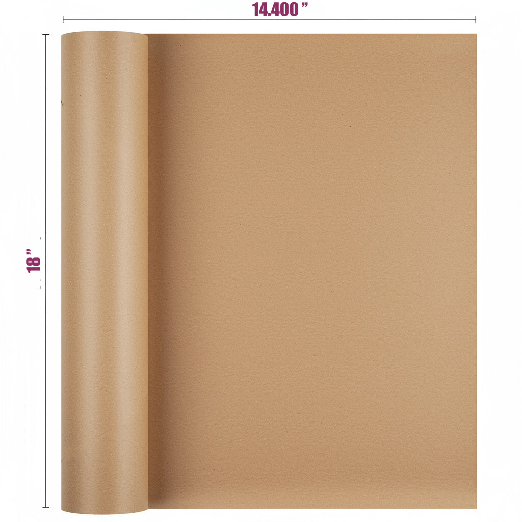 Kraft paper 30# on a roll 1200 Ft 18" x 14.400'’ with 3" core