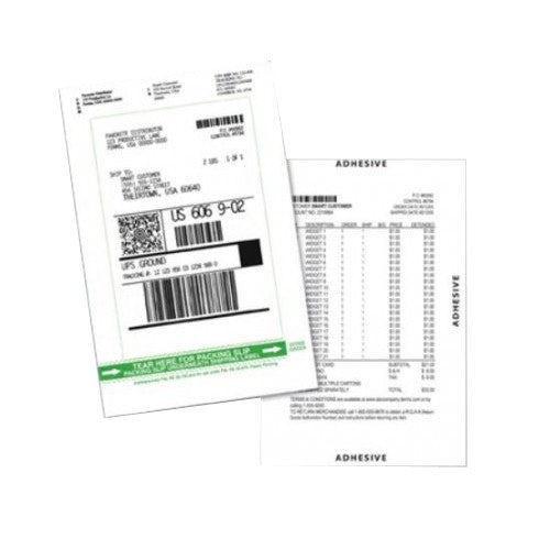 Duplex Thermal 1 Up Shipping Label/ Packing Slip - 1000 Labels