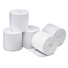 -- Single-Ply Thermal Paper Rolls, 3-1/8" x 273 ft, White, 50/Carton