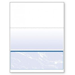 Blank Computer Checks for Laser & Ink Jet Printers, Pack of 100 Sheets (Blue Bottom)