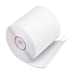 -- Paper Rolls, Two-Ply Receipt Rolls, 3" x 90 ft, White/White, 50/Carton