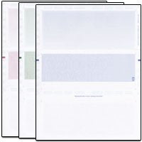 Relyco RPS811B UltraSeal 8 1/2" X 11" Blue Pressure Seal Checks Z Fold (1000 Pack) from ABC Office