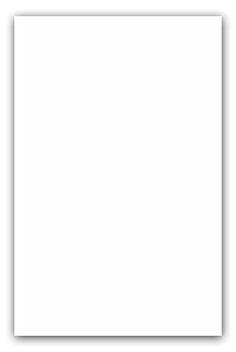 67/65 lb. (176/190 gsm) Cover Card Stock, 50 Sheets per Pack, Great for Printing, School Projects, Flyers, Invitations, Arts N Crafts, DIY Projects, and Much More (11x17", White)