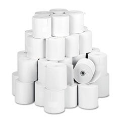 -- Paper Rolls, One-Ply Teller Window/Financial, 3" x 150 ft, White, 50/Carton