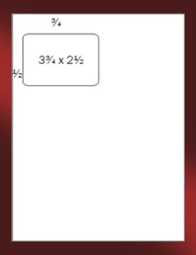 Integrated Laser Form With Label Combination (3-3/4" X 2-1/2" - 1 Label)