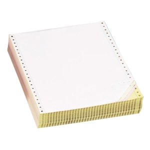 Paper Shipped Today Computer Forms 9 1/2in. x 7in. Blank White Carbonless 3 Parts with Marginal perforations White /Canary /Pink