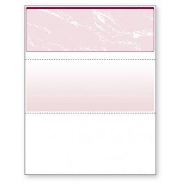 Blank Computer Checks for Laser & Ink Jet Printers, Pack of 100 Sheets (Burgundy Top)