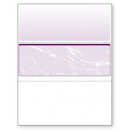 Blank Computer Checks for Laser & Ink Jet Printers, Pack of 100 Sheets (Purple Center)