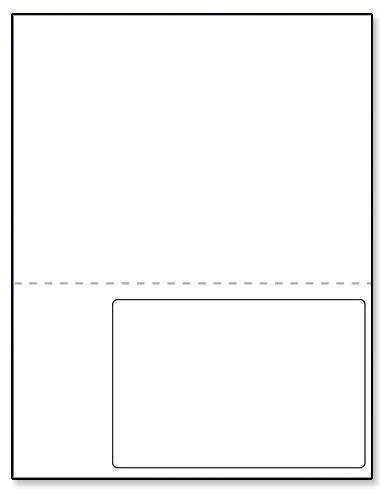 Integrated Laser Form with Label Combination 6x4" - 1 Label on Right