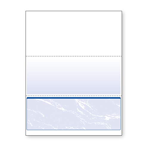 DocuGard Standard Blue Marble Bottom Check, 24 lb, 8.5 x 11 Inches, 2500 Sheets (04517C)