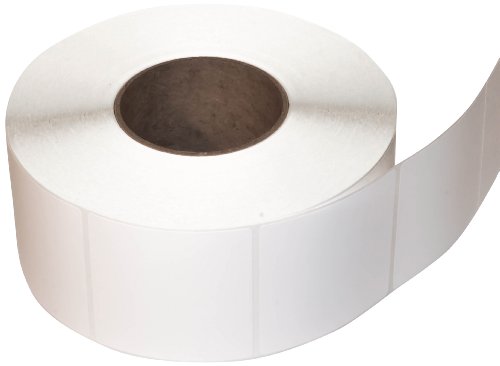 Compulabel Thermal Transfer Shipping Labels, 3 inch x 3 inch, White, Permanent Adhesive, Perforations Between Labels,1950 Per Roll, 6 Rolls