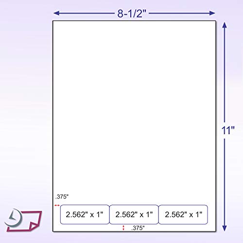 Integrated Laser Form with Label Combination (2.562" x 1" - 3 Labels)