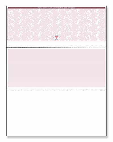 NextSecure Blank Laser/Ink-Jet Checks, 500 Sheets Per Pack (Burgundy Top)