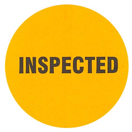 2" Round Labels, Inventory Control/Date Labels, 500 Per Roll (Inspected)