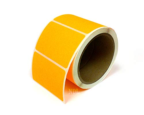Next Day Labels, 3 X 2 Rectangle Inventory Color Coding Labels, 250 Per Roll (Fluorescent Orange)