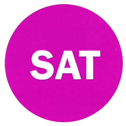 2" Round Labels, Inventory Control/Date Labels, 500 Per Roll (Sat)