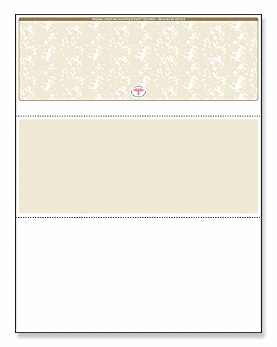 NextSecure Blank Laser/Ink-Jet Checks, 500 Sheets Per Pack (Gold Top)
