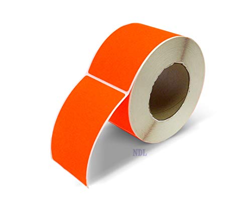 Next Day Labels, 3 X 5 Rectangle Inventory Color Coding Labels, 500 Per Roll (Fluorescent RED)