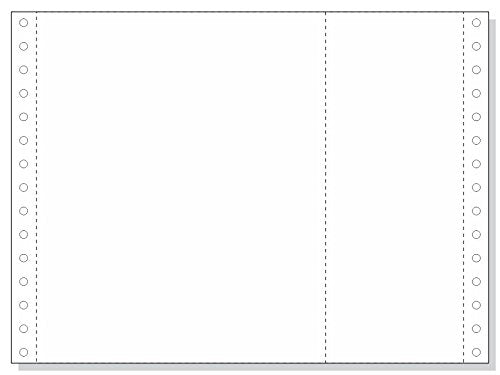 9-1/2 x 7" 1 Part Continuous Paper with Extra Vertical Perforation