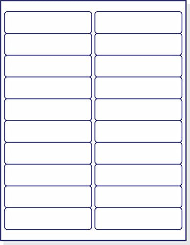 Laser / Ink Jet White Labels 4" x 1" - 20 Per Page