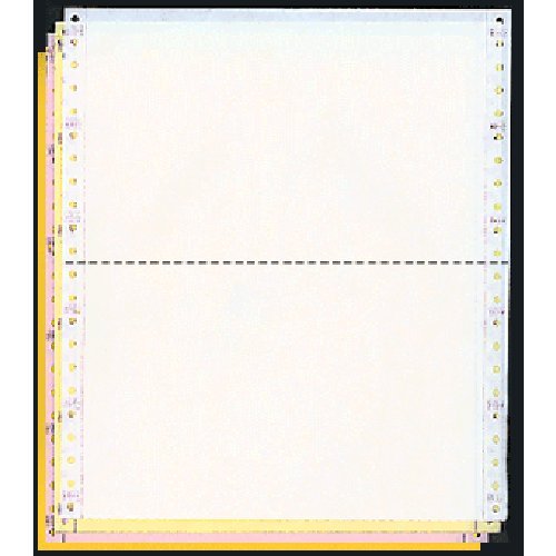 9-1/2 x 5-1/2 Dot Matrix Pinfeed Computer Paper Scale Tickets (White - Yellow - Pink - Gold)