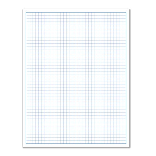 8-1/2 x 11" / Quadrille Grid Blueprint and Graph Paper (5 Pads, 50 Sheets Per Pad)