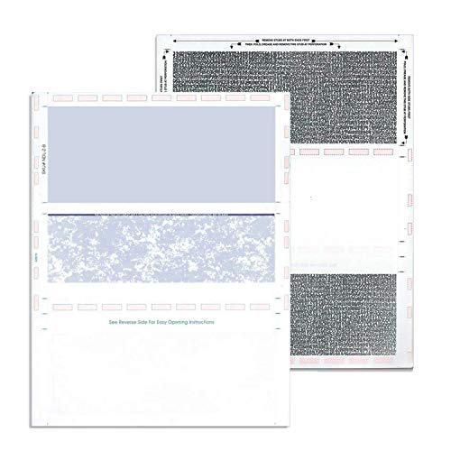 Pressure Seal Self Mailer Checks - Blue, Z Fold