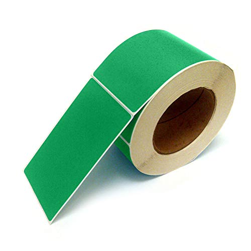 Next Day Labels, 3 X 5 Rectangle Inventory Color Coding Labels, 500 Per Roll (Green)