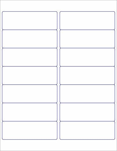 Laser/Ink Jet White Labels (4" x 1-1/3" - 14 Per Page - 350 Labels)