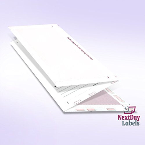 Pressure Seal Self Mailer Checks - Maroon, Z Fold