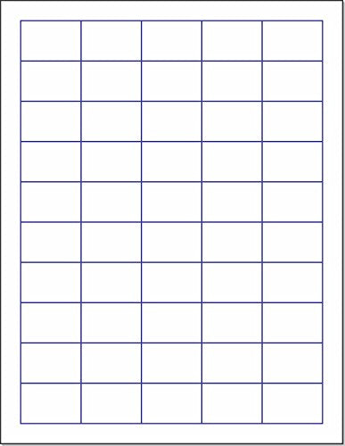 Laser/Ink Jet White Labels  1-1/2" x 1" - 50 Per Page