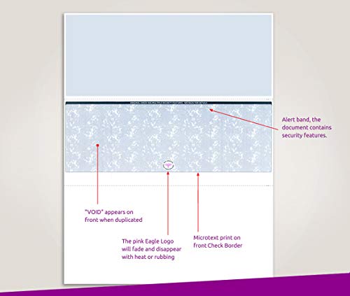 NextSecure Blank - Not Printed - Laser/Ink-Jet Checks, 500 Sheets Per Pack (Blue Center)