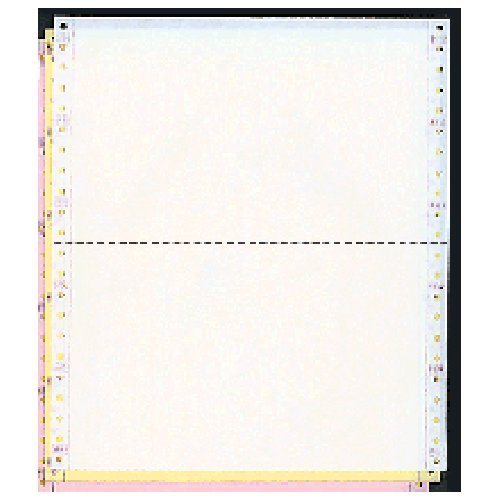 9-1/2 x 5-1/2 Dot Matrix Pinfeed Computer Paper Scale Tickets (White - Yellow - Pink)