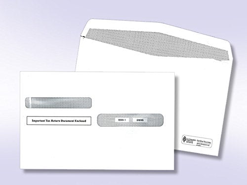 W-2 & 1099 IRS Approved Tax Envelope 4 up Style Envelopes
