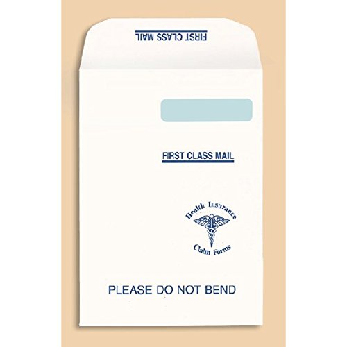 HCFA 1500 9" x 12-1/2" Jumbo Right Window Large Envelopes